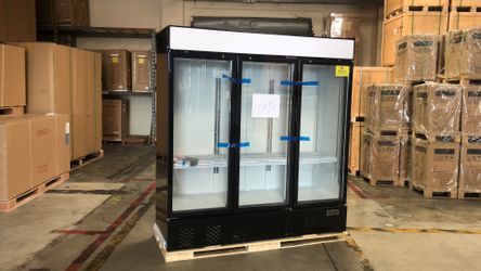 Excellent Condition Never Used Commercial 3 Glass Restaurant Refrigerator
