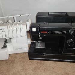 Janome HD1000 Black Edition & Brother 1134DW Serger machine.