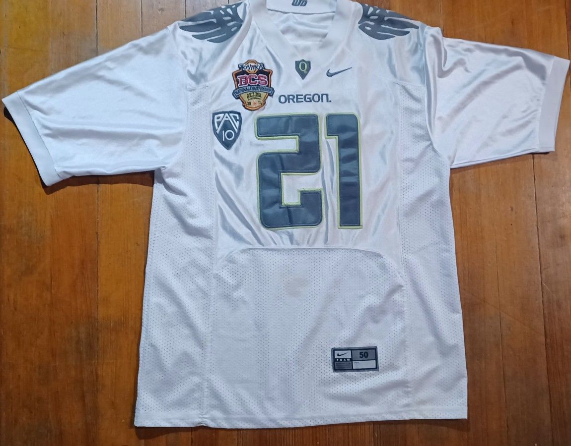 Men's Size 50 Large Oregon Ducks Football Jersey LaMichael James Stitched Bowl Game