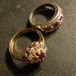 2 sterling silver rings