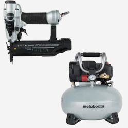melabo HPT BRAD NAILER AND COMPRESSOR COMBO KIT