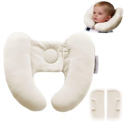 Sweetwavet Baby Neck Pillow For Car Seat And Stroller, Adjustable Baby Head Support Pillow For Travel, Soft And Cushiony Torticollis Pillows For Infan