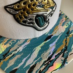 Rare Jaguars Metallic Hat New Era Camouflage Brim