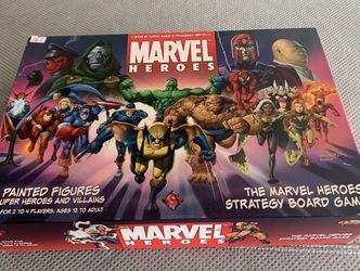 Marvel Heroes Board Game Complete With Miniatures 
