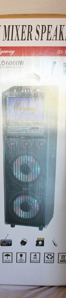 Bluetooth speaker SD card,slot USB port,FM radio,microphone included for karaoke