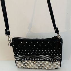 Small Black Studded Purse