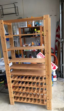 Wine rack sturdy 65 1/2 in tall 35 wide