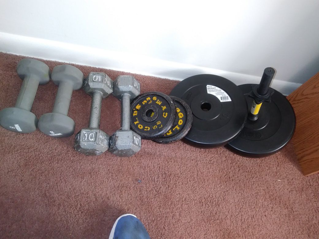 10 and 8 pound weights for all