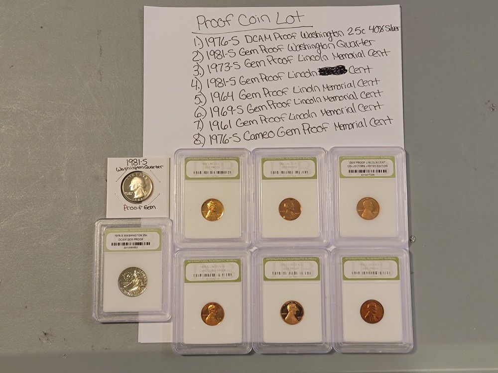 Mint GEM Proof Collectable Coin Lot! With Silver Proof!