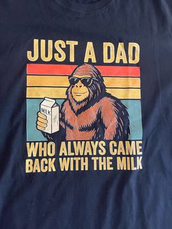 Funny Bigfoot Dad Graphic T-Shirt