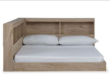 Oliah Full Bookcase Storage Bed