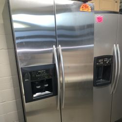 Stainless Steel KitchenAid Side By Side Refrigerator 