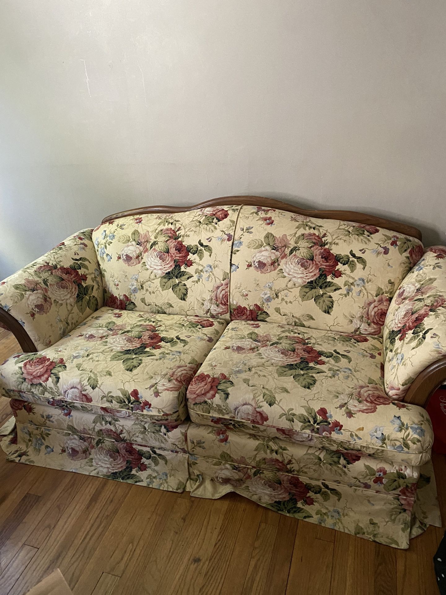floral couch 