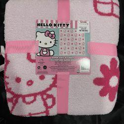 Hello Kitty Pink Reversible  Blanket 