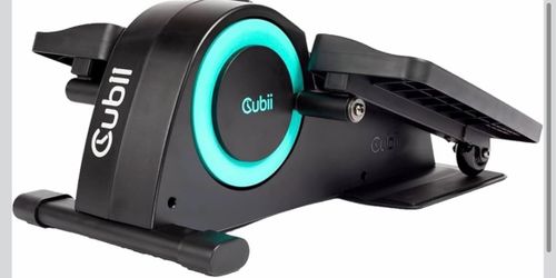 Cubii JR1 Under Desk Elliptical 8-Level Seated Pedal Exerciser – Aqua