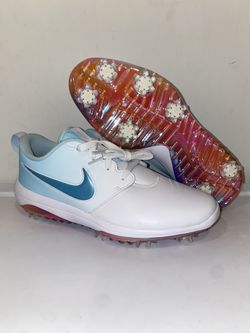 Nike Roshe G Tour NRG Golf Shoes White Blue BV0659-110 Women Sz 10 / Men 8.5 New