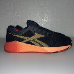 Reebok Crossfit Nano 9 Crossfit Women’s Size 8.5  Navy Blue Orange Sneakers EUC