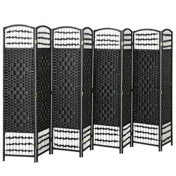 8 Panel Folding Room Divider Portable Privacy