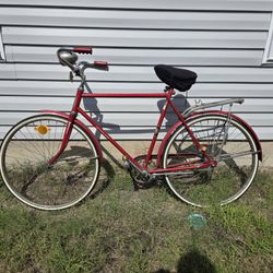 Red Western Flier Bicycle