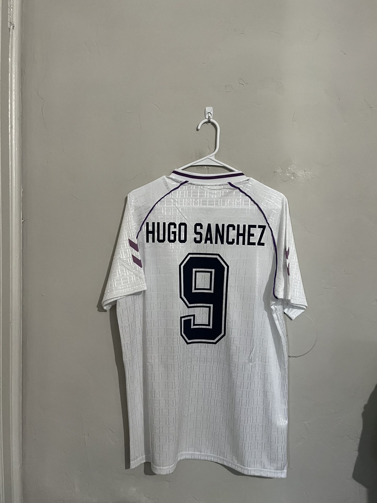 Real Madrid 1990-91 Home Hugo Sanchez Jersey (Medium Large XL)