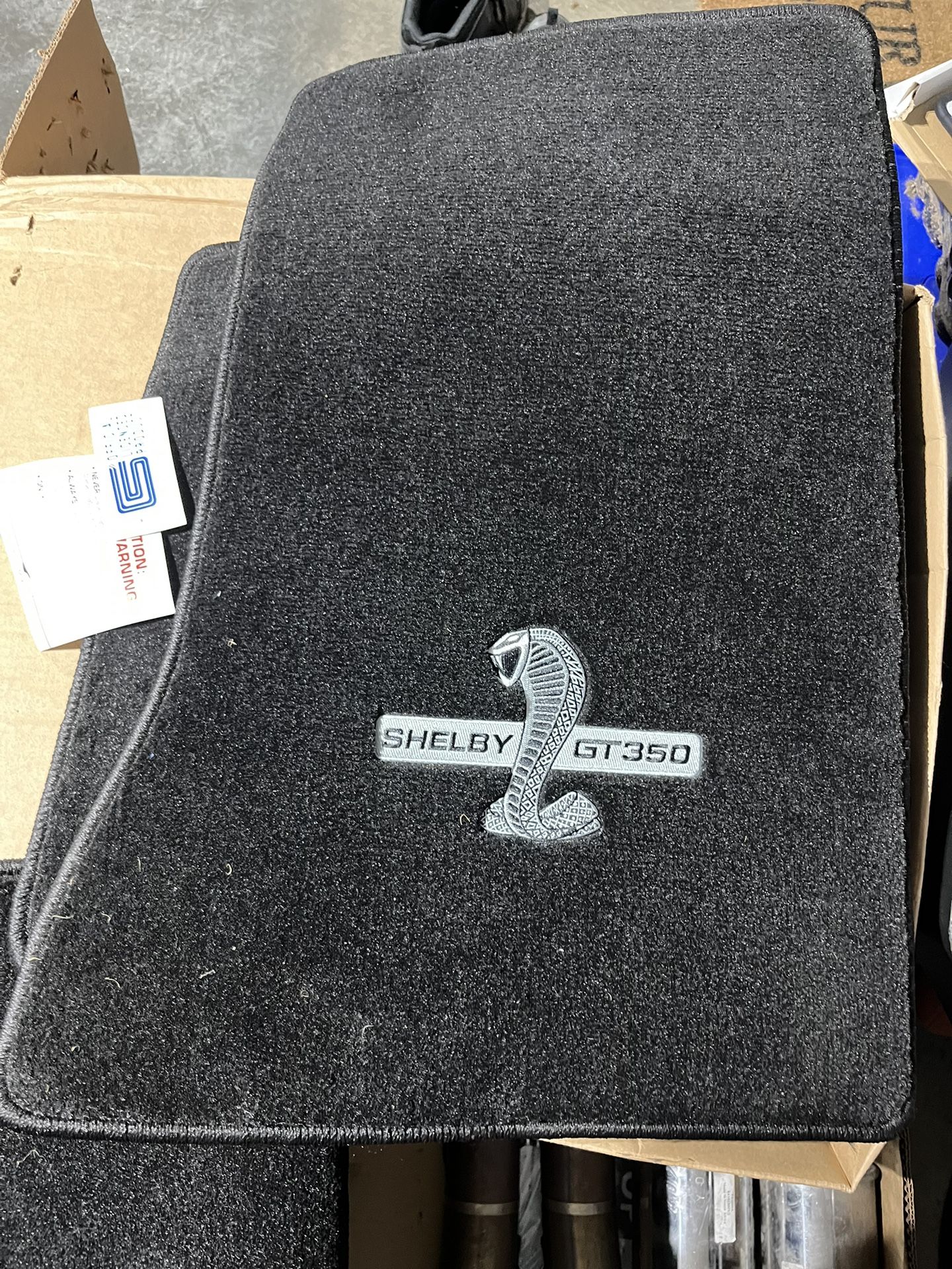 Lloyd Mats Floor Mat Black With Shelby Snake GT350 Emblem-Style Logo Set Mustang 2015-2022