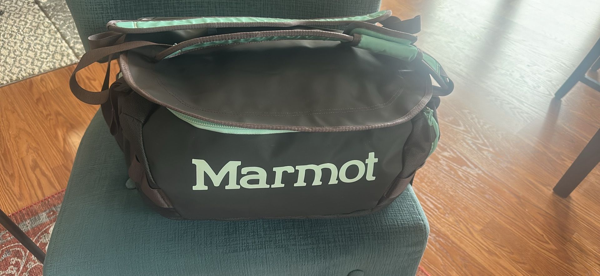 Marmot Long Hauler Travel Duffel Bag Dark Charcoal/blue Tint Style# 29250