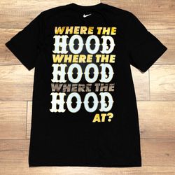 Nike x Undefeated Where The Hood At Limited Edition Collab T Shirt Mens S