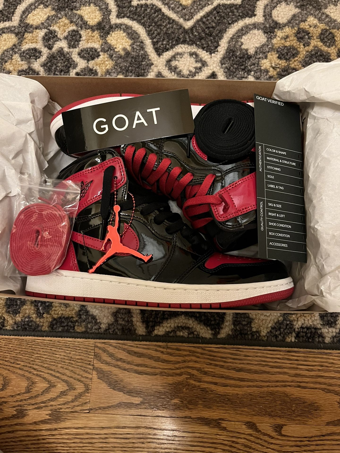 Size 8.5 Jordan 1 Patent Bred