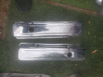 Chevy chrome v8 valve covers gd condition  see Pictures
