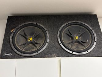 (2) Kicker 12” Comp subs in an XScorpion dual-sub box