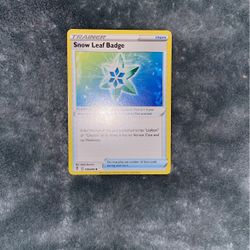 Snow Leaf Badge Pokémon
