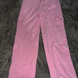 Pink Cargo Pants