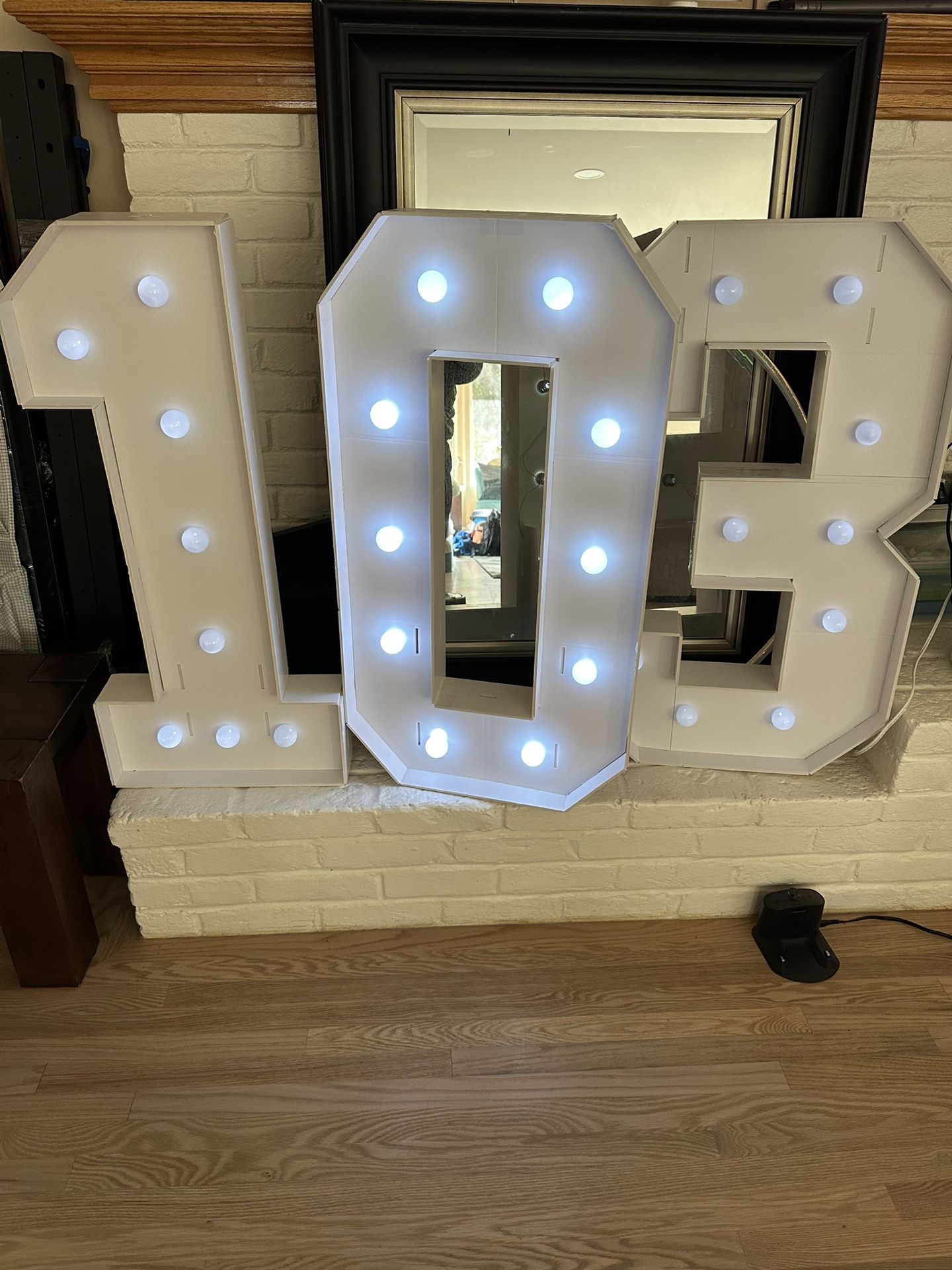 Birthday/Anniversary Number Decorations, Lights Up, 36” High