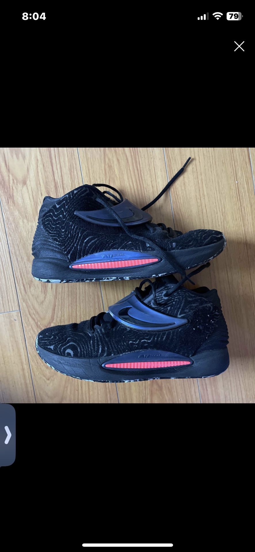 KD 14 Black Laser Crimson Sz 9.5