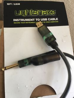 Light snake instrument to usb cable