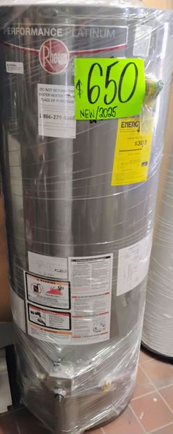 New Rheem water heater 50gl