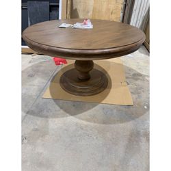 Kosas Home Adrienne 54” Round Dining Table – Almond Brown – New Open Box - $1700 Retail - Delivery