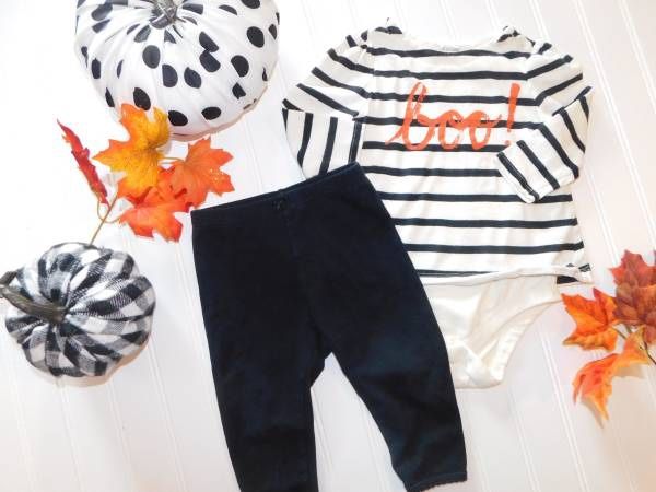 Baby Gap Girls 6-12M Halloween Outfit BOO!