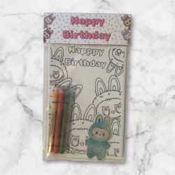Labubu Customizable Coloring / Activity Sheet Party Favors