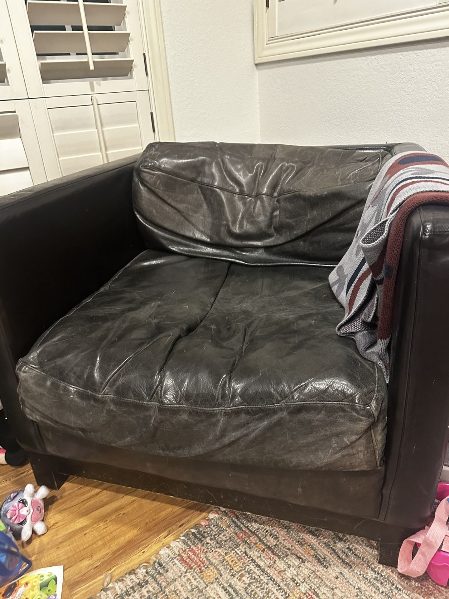 Oversized Very Comfortable Leather Chair