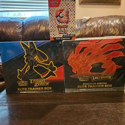 Pokemon Crown Zenith etb, Lost Origin pc etb, 151 booster bundle