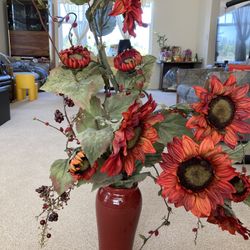 Red Vase