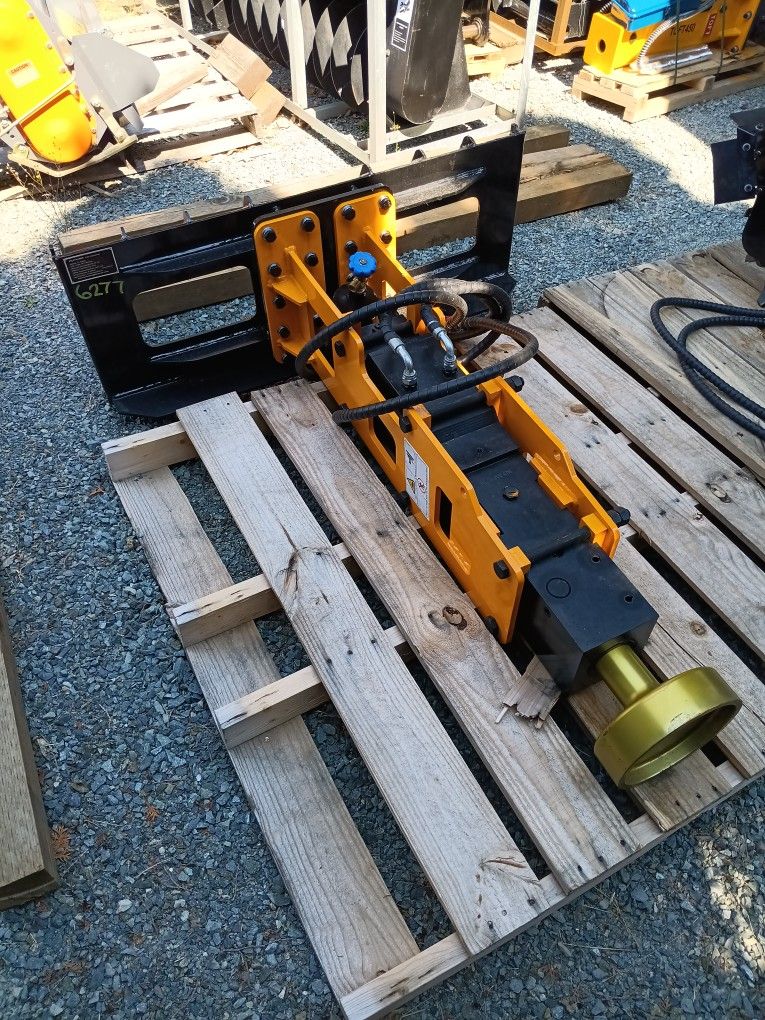 Skid Steer Post Pile Pounder Attachment. New!