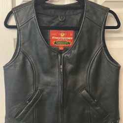 Leather vest