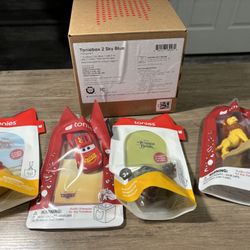 Toniebox 2 Audio Player Disney Bundle for Kids 3+ with Lightning McQueen, Simba, Winnie The Pooh, and Baloo - Sky Blue
