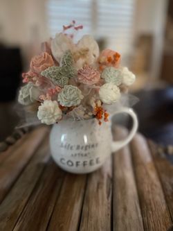 Candle melts bouquet
