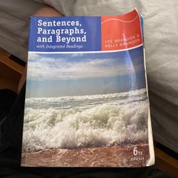 Sentences Paragraphs And Beyond