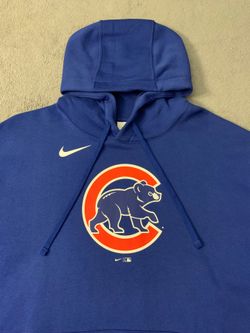 Chicago Cubs Nike Hoodie Mens Extra Large Blue Blue MLB Club Fleece Pullover NWT