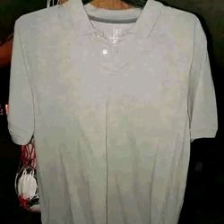 (XL) Men's Beige George Polo Dress Shirt