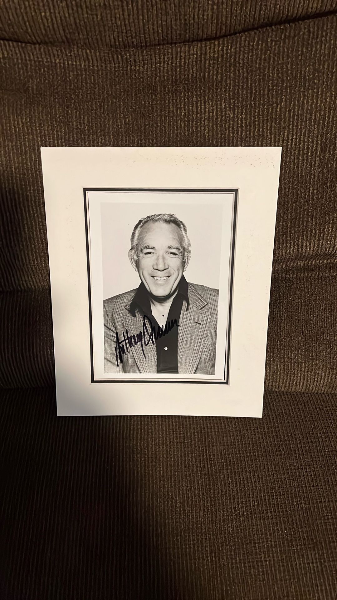 Anthony Quinn Famous Actor Autograph Photo